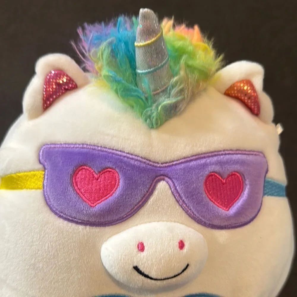 Squishmallows Joie the White Unicorn 8” Plush Toy From Valentine Squad 2020 - Picture 2 of 10